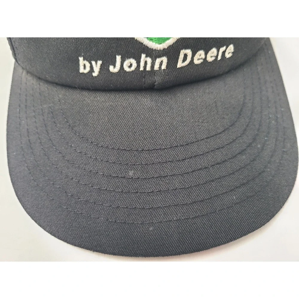 Vintage John Deere Sabre Cut Loose Snapback Hat Cap Lawn Tractor Mower Men Black